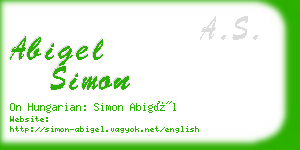 abigel simon business card